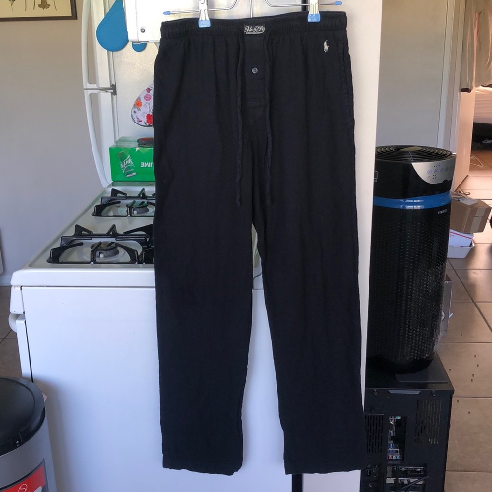 Polo Ralph Lauren lounge black pajama comfy pants